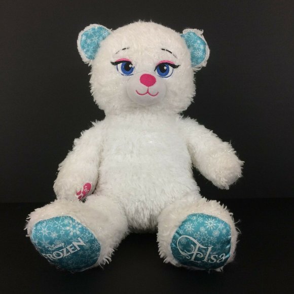 Build A Bear Disney Frozen Princess Elsa Plush 17" White Sparkle Stuffed Animal - Picture 7 of 12